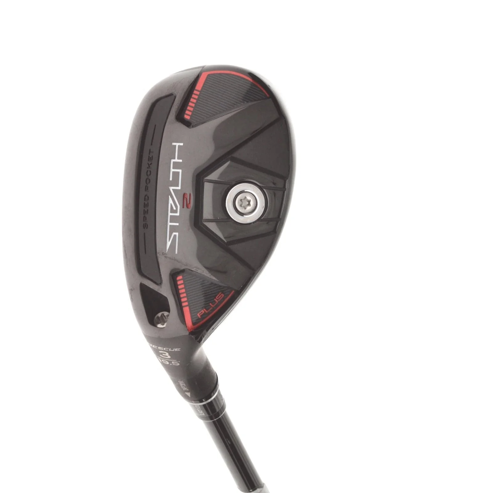TaylorMade Stealth 2 Plus Graphite Mens Left Hand 3 Hybrid 19* Regular - Kai'li Red 75