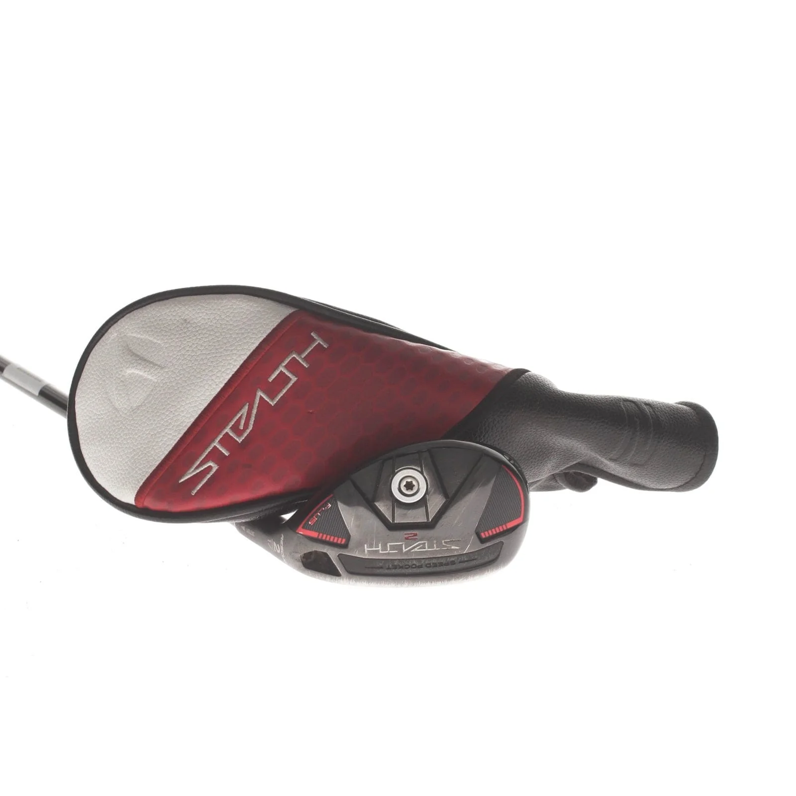 TaylorMade Stealth 2 Plus Graphite Mens Right Hand 2 Hybrid 17* Stiff - Kai'li Red 85