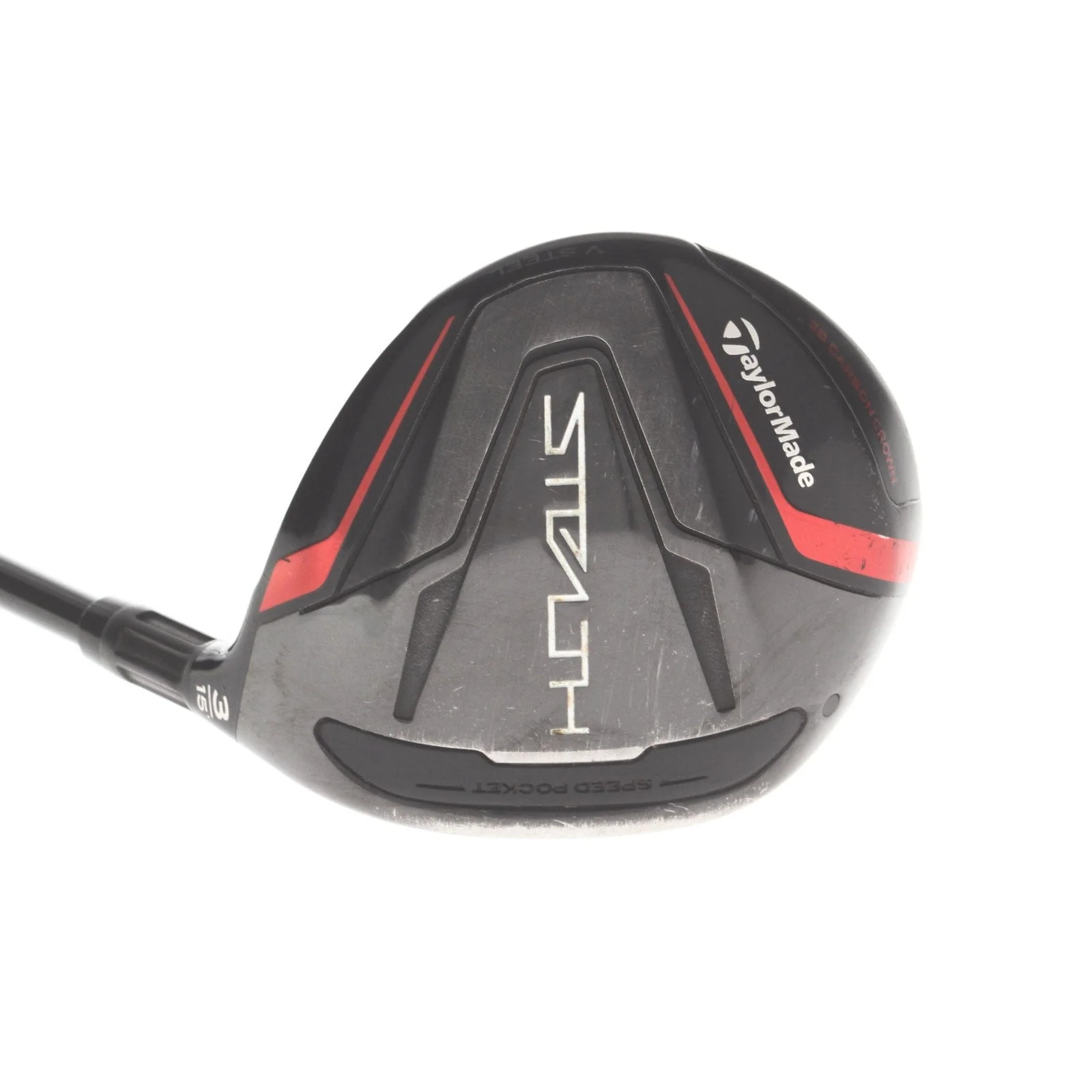 TaylorMade Stealth Graphite Mens Right Hand Fairway 3 Wood 15* Stiff - Ventus Red - Image 2