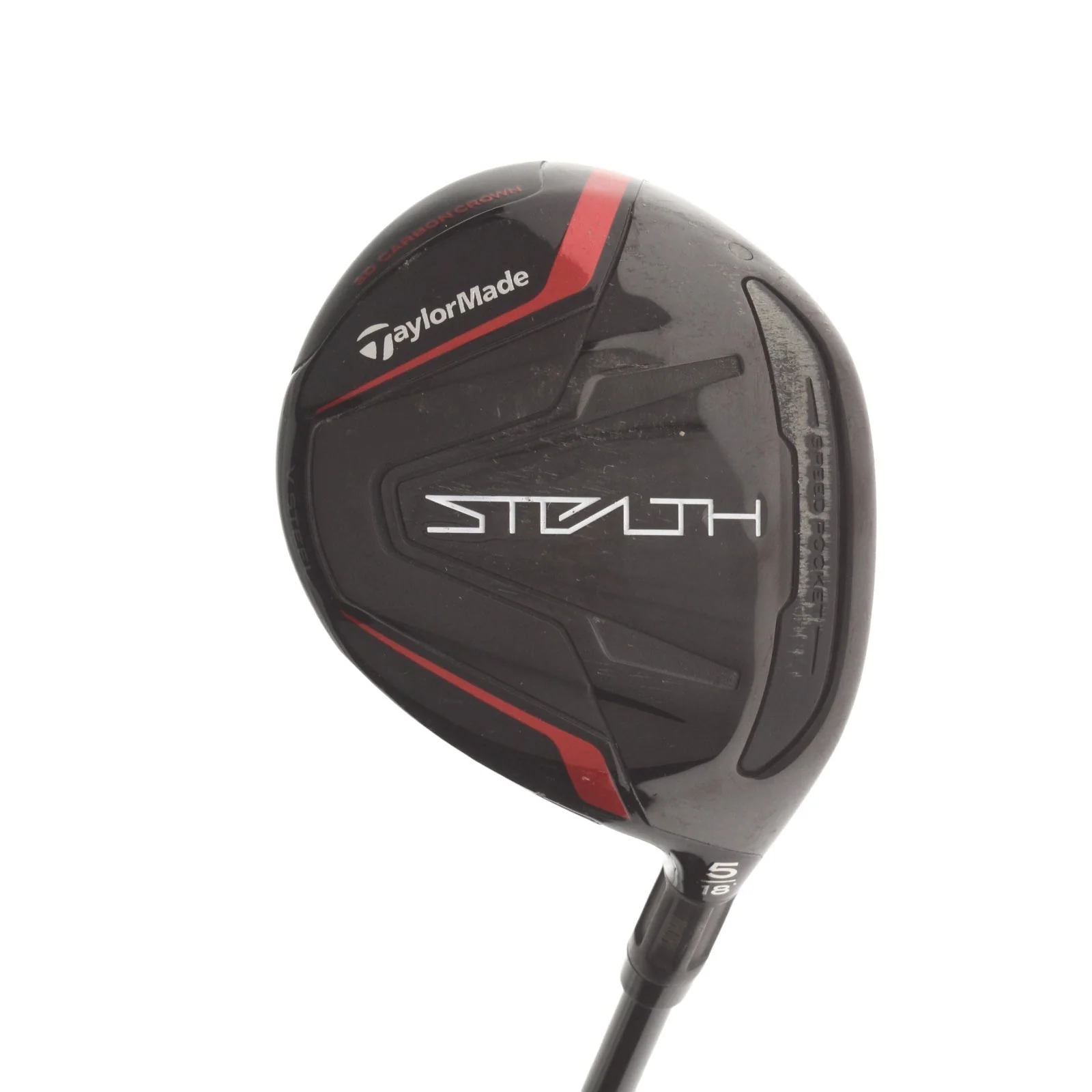 TaylorMade Stealth Graphite Mens Right Hand Fairway 5 Wood 18* Regular - Fujikura Ventus Red FW 5-R