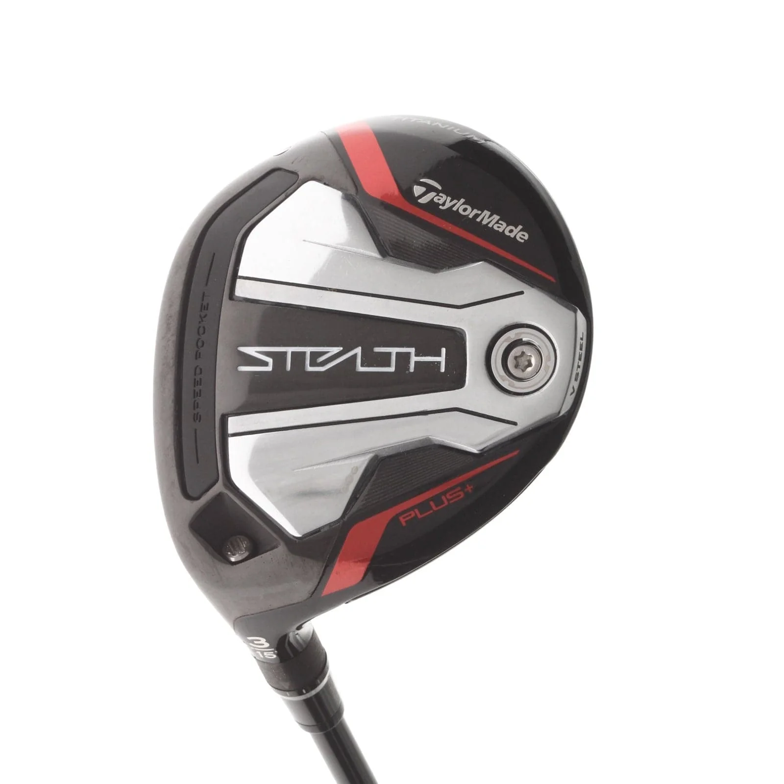 TaylorMade Stealth Plus Graphite Mens Left Hand Fairway 3 Wood 15* Extra Stiff - Kai'li White 70x