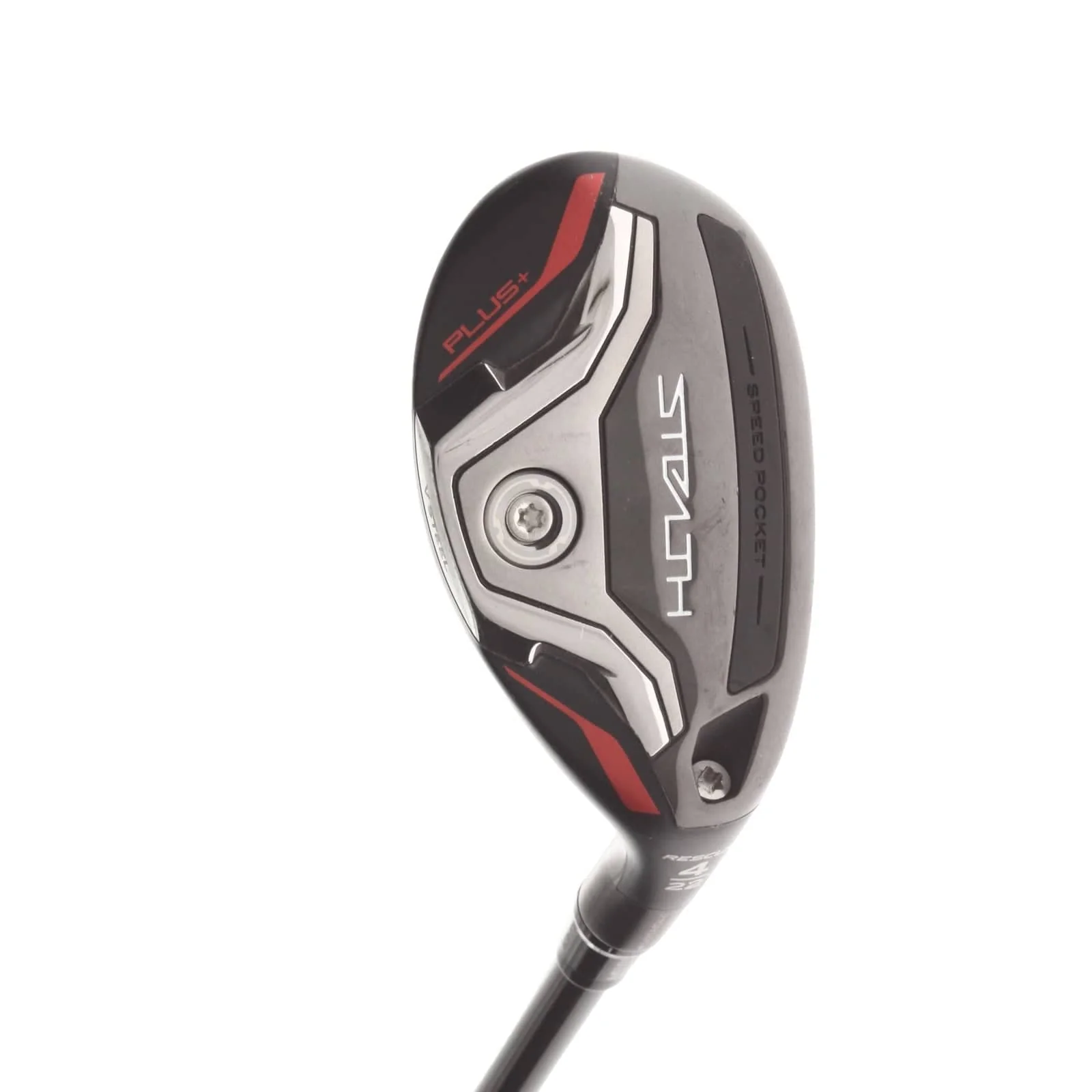 TaylorMade Stealth Plus Graphite Mens Right Hand 4 Hybrid 22* Regular - HZRDUS Smoke RDX Red 70