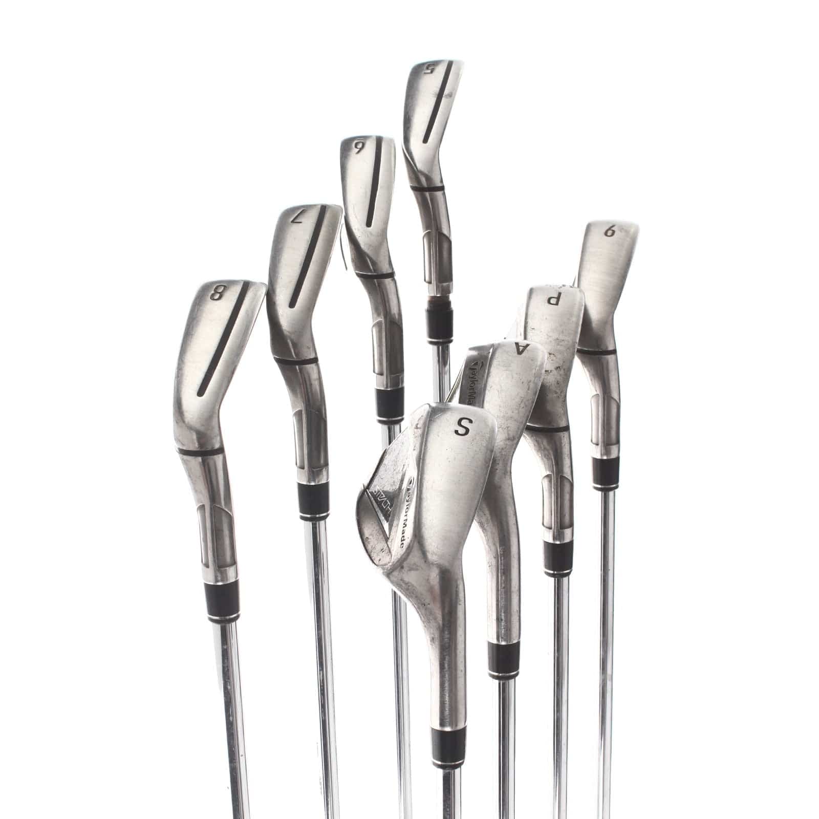 TaylorMade Stealth Steel Mens Right Hand Irons 5-GW+SW Stiff - KBS Max MT - Image 3