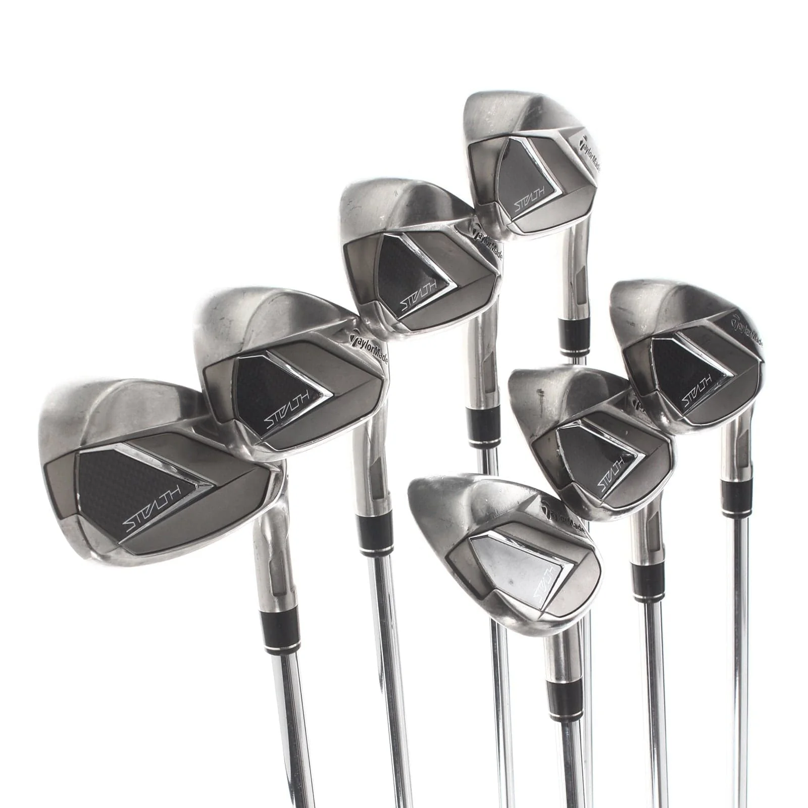 TaylorMade Stealth Steel Mens Right Hand Irons 5-SW Stiff - KBS Max MT 85 - Image 2