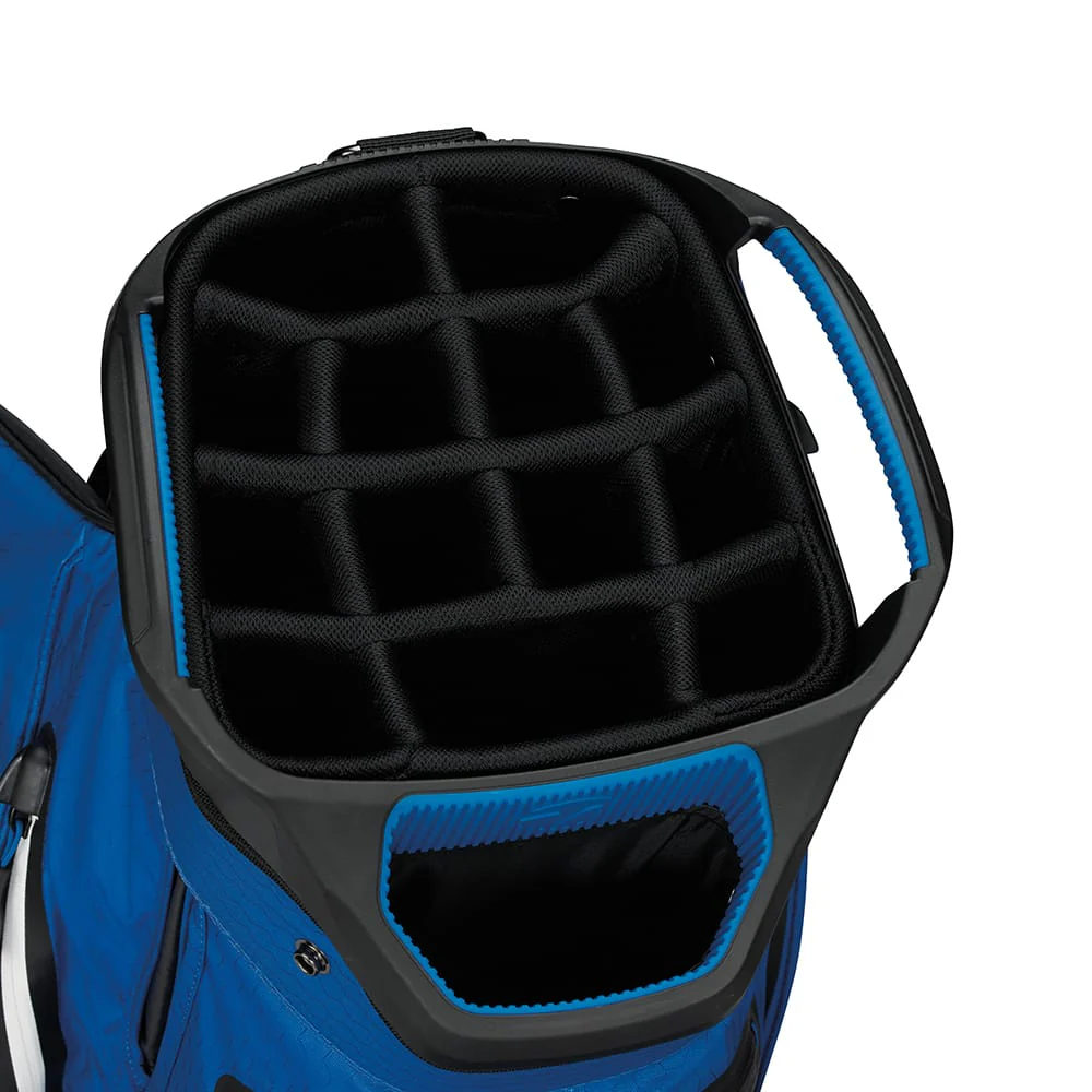 TaylorMade Storm Dry Waterproof Cart Bag - Black/Blue - Image 2