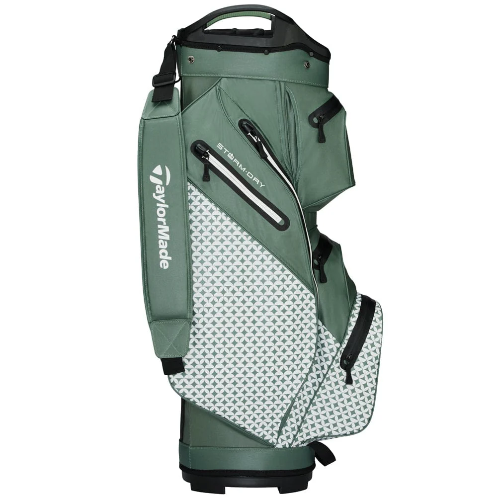TaylorMade Storm Dry Waterproof Cart Bag - Heritage Icon/Sage - Image 3