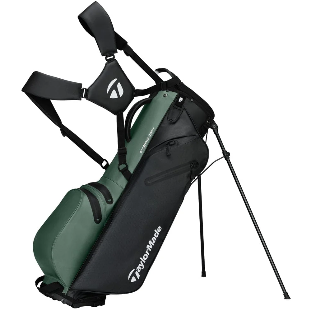 TaylorMade Storm Dry Waterproof Stand Bag - Black/Dark Sage