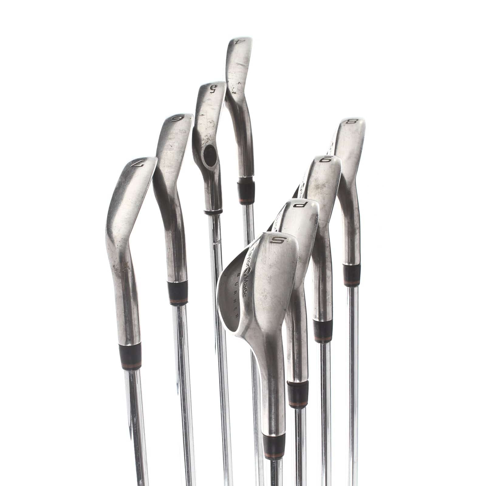 TaylorMade Supersteel Burner Steel Mens Right Hand Irons 4-SW Stiff - TaylorMade Precision Rifle S-90 - Image 3