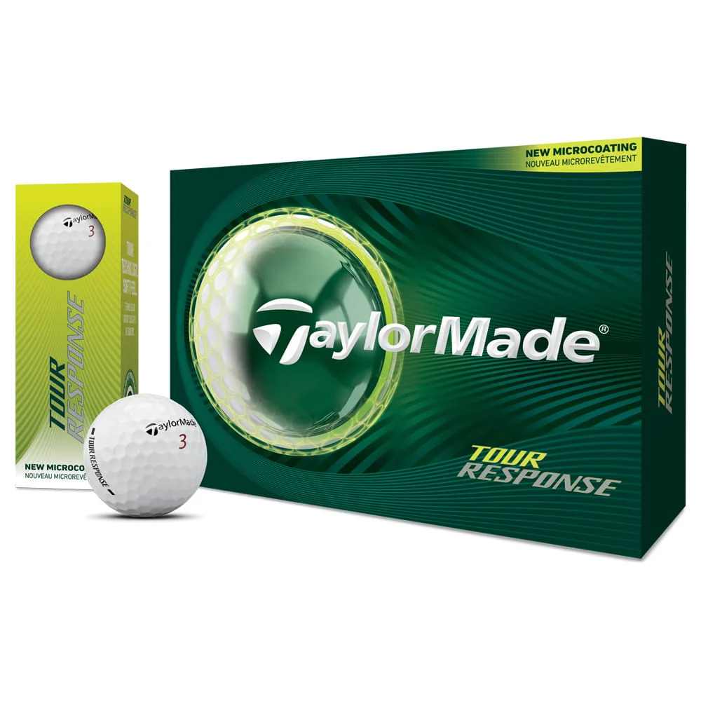 TaylorMade Tour Response Golf Balls - White - 12 Pack - Image 4