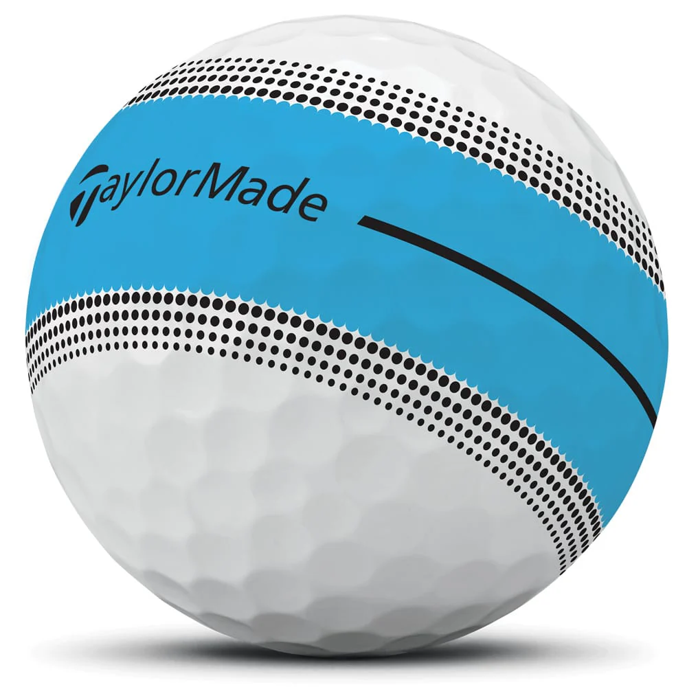 TaylorMade Tour Response Stripe Golf Balls - Neon Blue - 12 Pack - Image 5