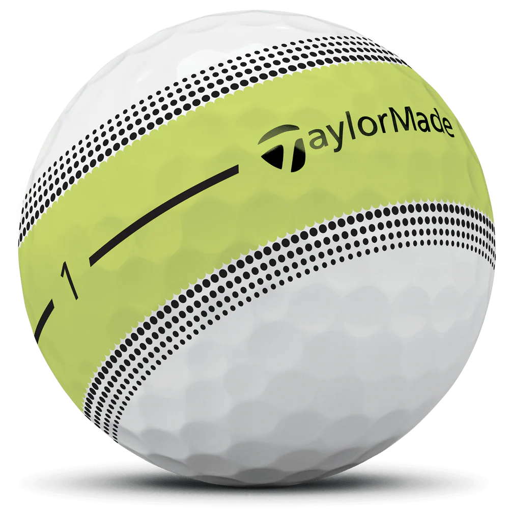 TaylorMade Tour Response Stripe Golf Balls - Neon Yellow - 12 Pack - Image 5