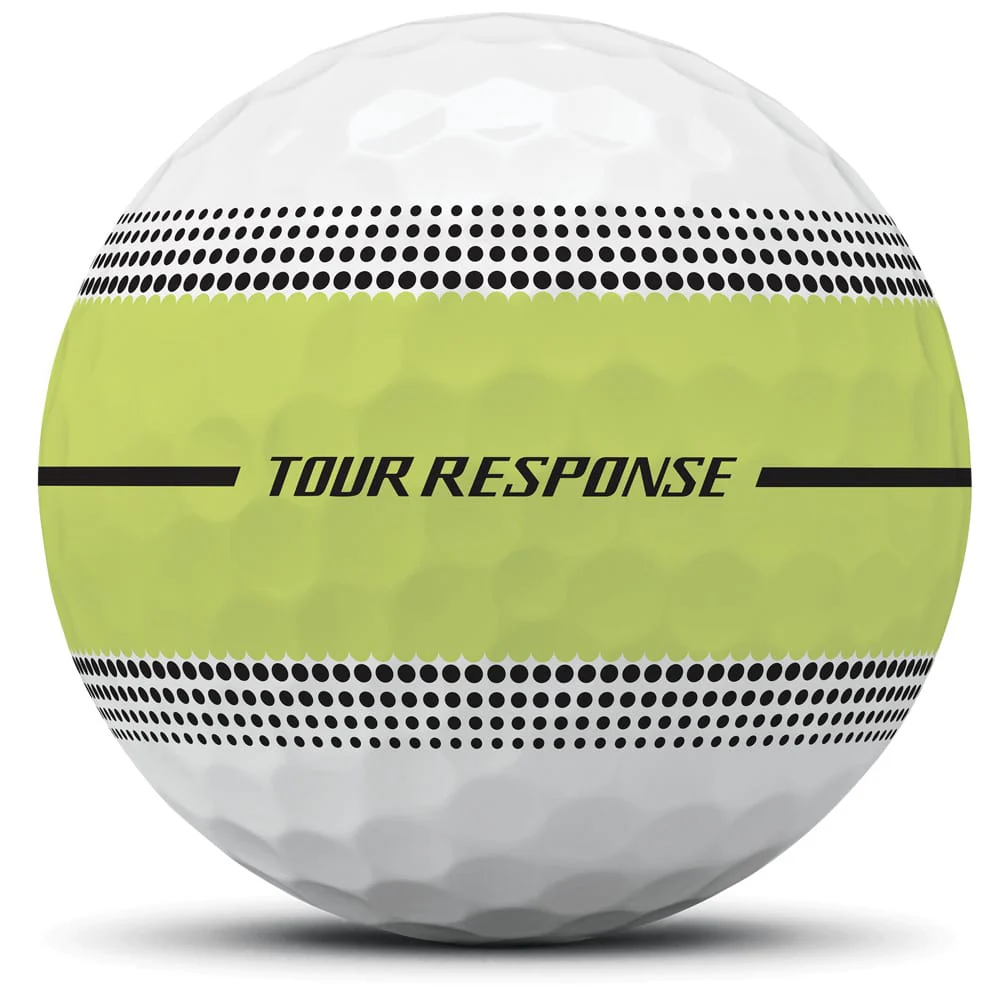 TaylorMade Tour Response Stripe Golf Balls - Neon Yellow - 12 Pack - Image 6