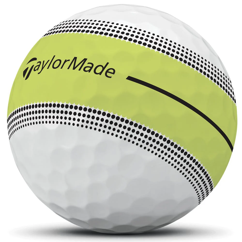 TaylorMade Tour Response Stripe Golf Balls - Neon Yellow - 12 Pack - Image 7