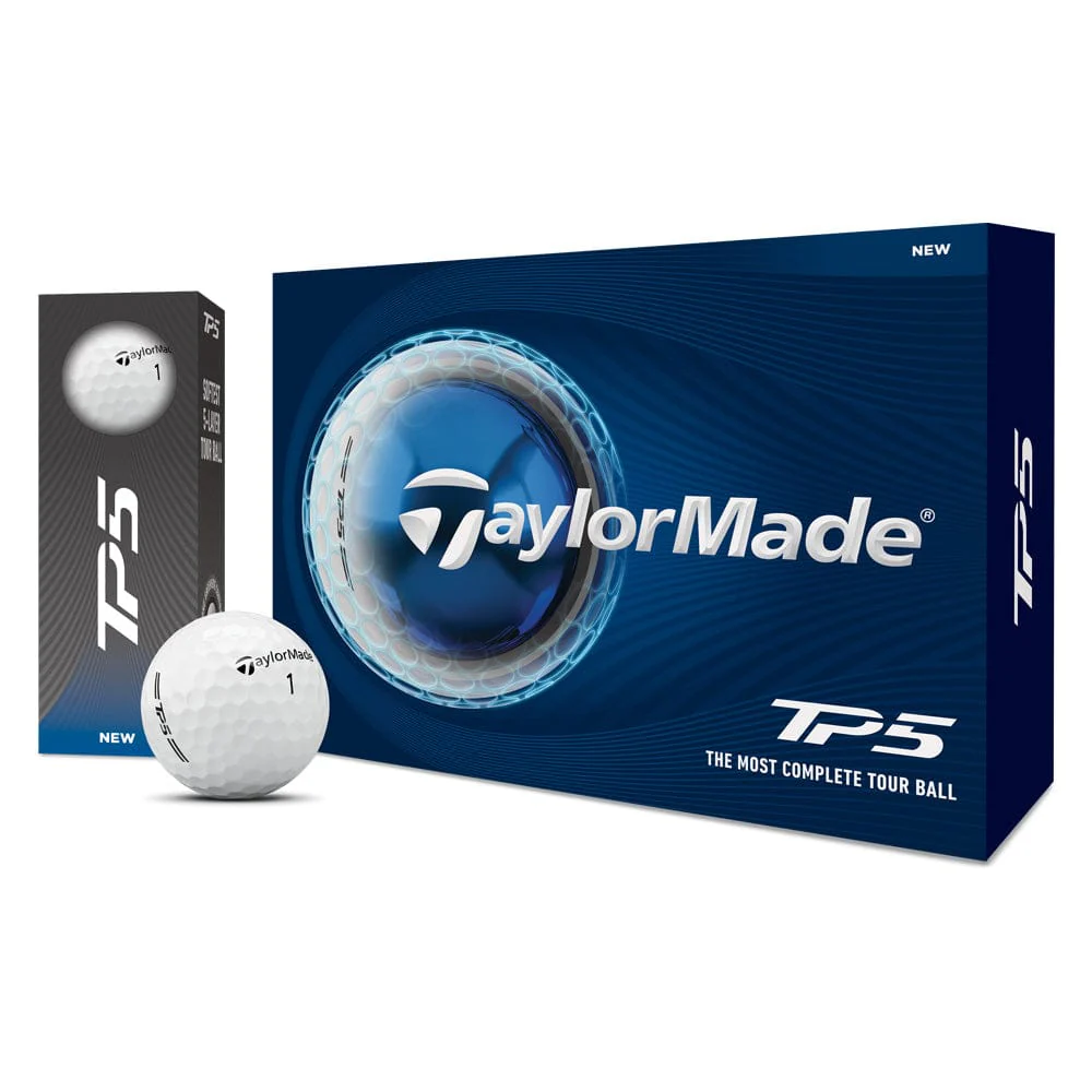 TaylorMade TP5 Golf Balls - White - 12 Pack - Image 5
