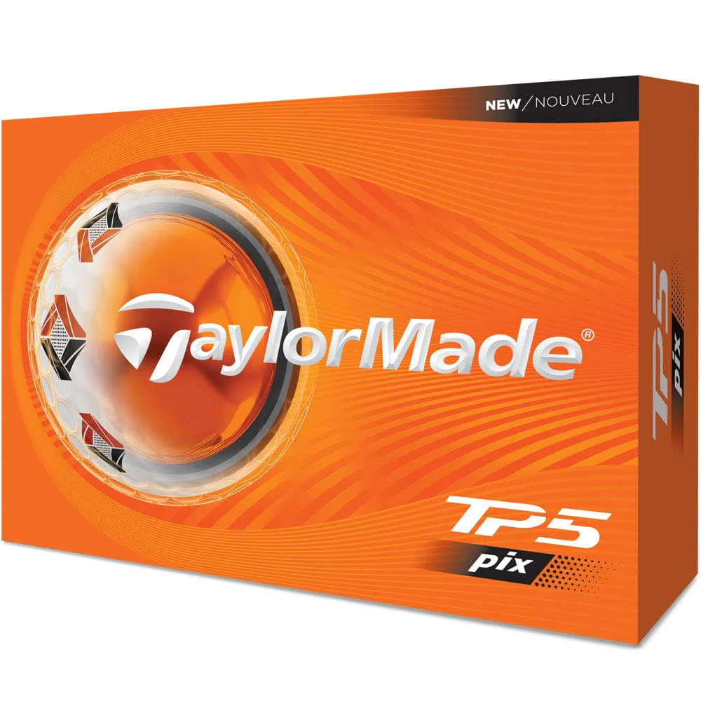 TaylorMade TP5 Pix Golf Balls - White - 12 Pack - Image 5