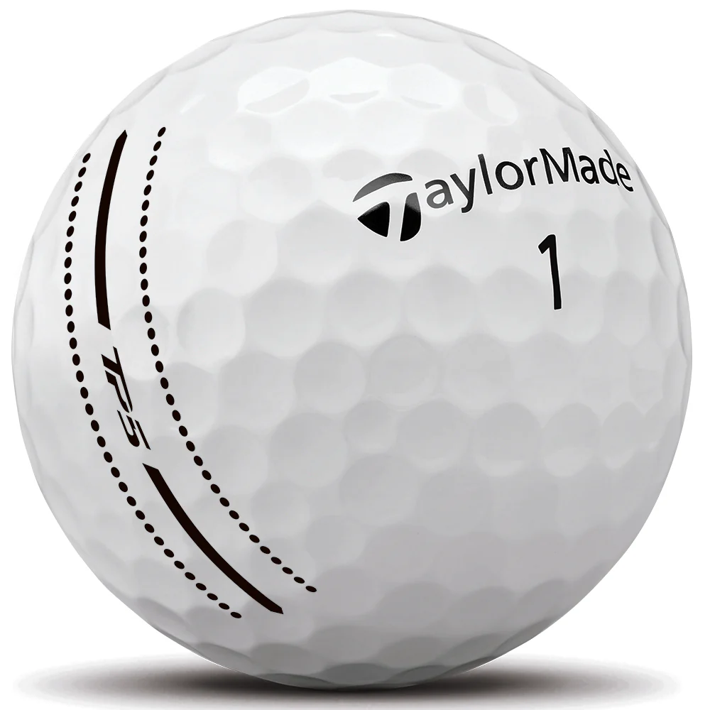 TaylorMade TP5 Tour Performance Stripe Golf Balls - White (6 Ball Pack) - Image 3