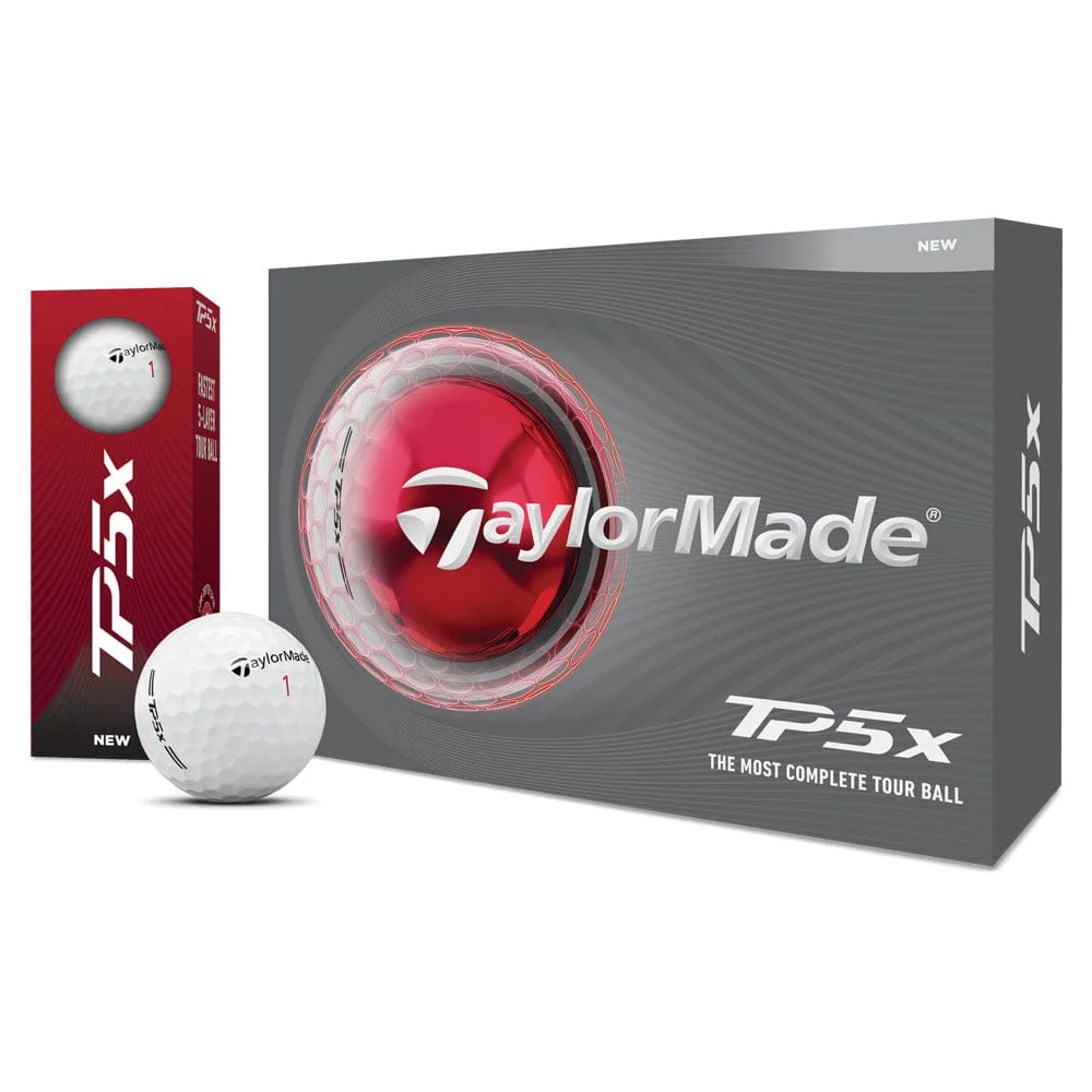 TaylorMade TP5x Golf Balls - White - 12 Pack - Image 5