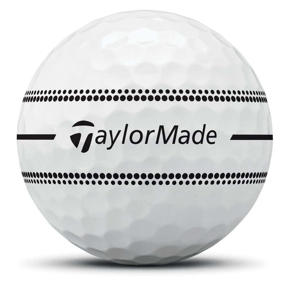 TaylorMade TP5x Stripe Golf Balls - White - 12 Pack - Image 4