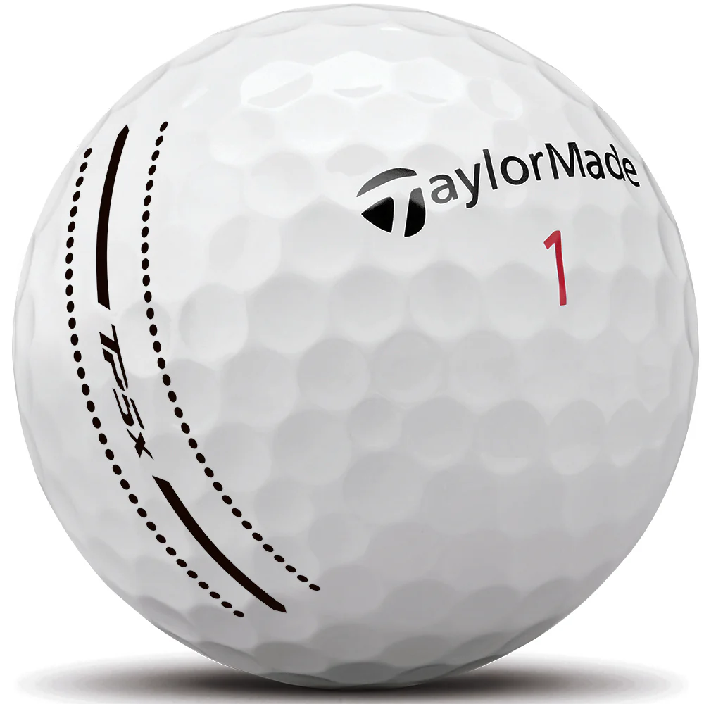 TaylorMade TP5x Tour Performance Stripe Golf Balls - White (6 Ball Pack) - Image 3