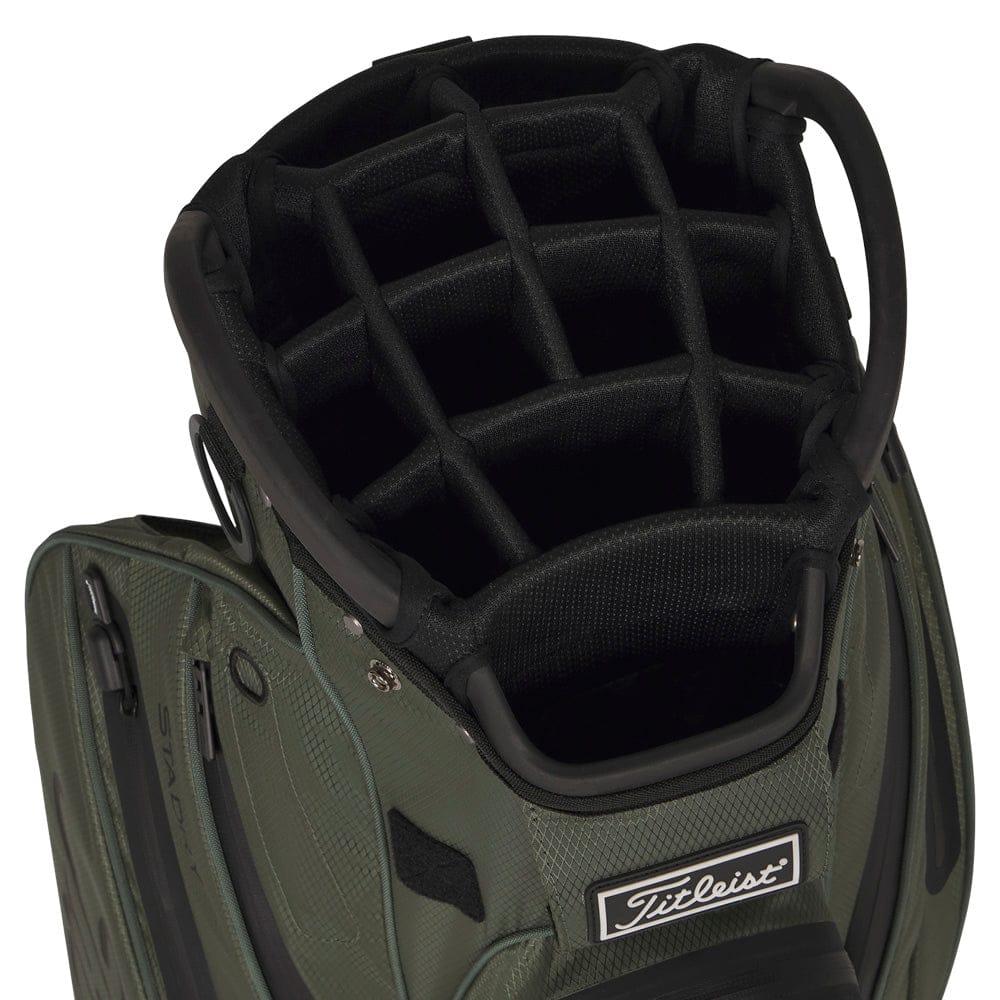 Titleist Cart 14 Waterproof StaDry Bag - Cypress/Black/Black - Image 2