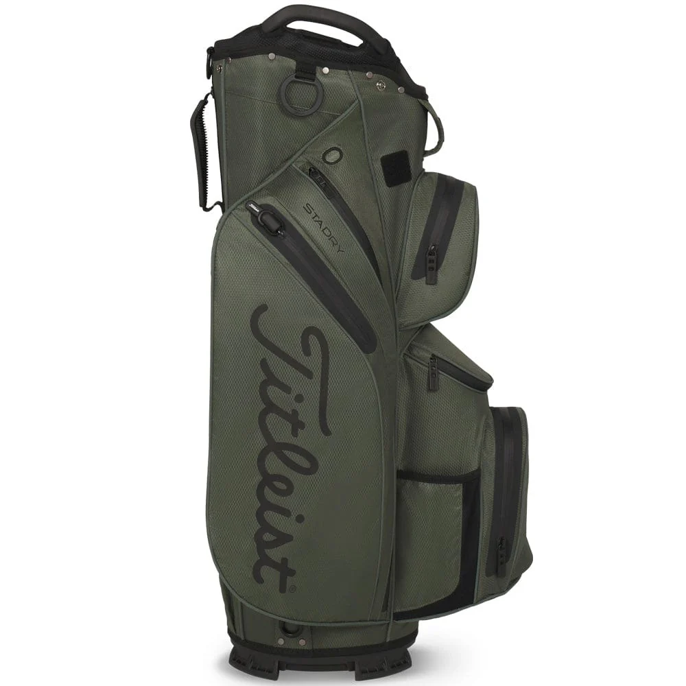 Titleist Cart 14 Waterproof StaDry Bag - Cypress/Black/Black - Image 3