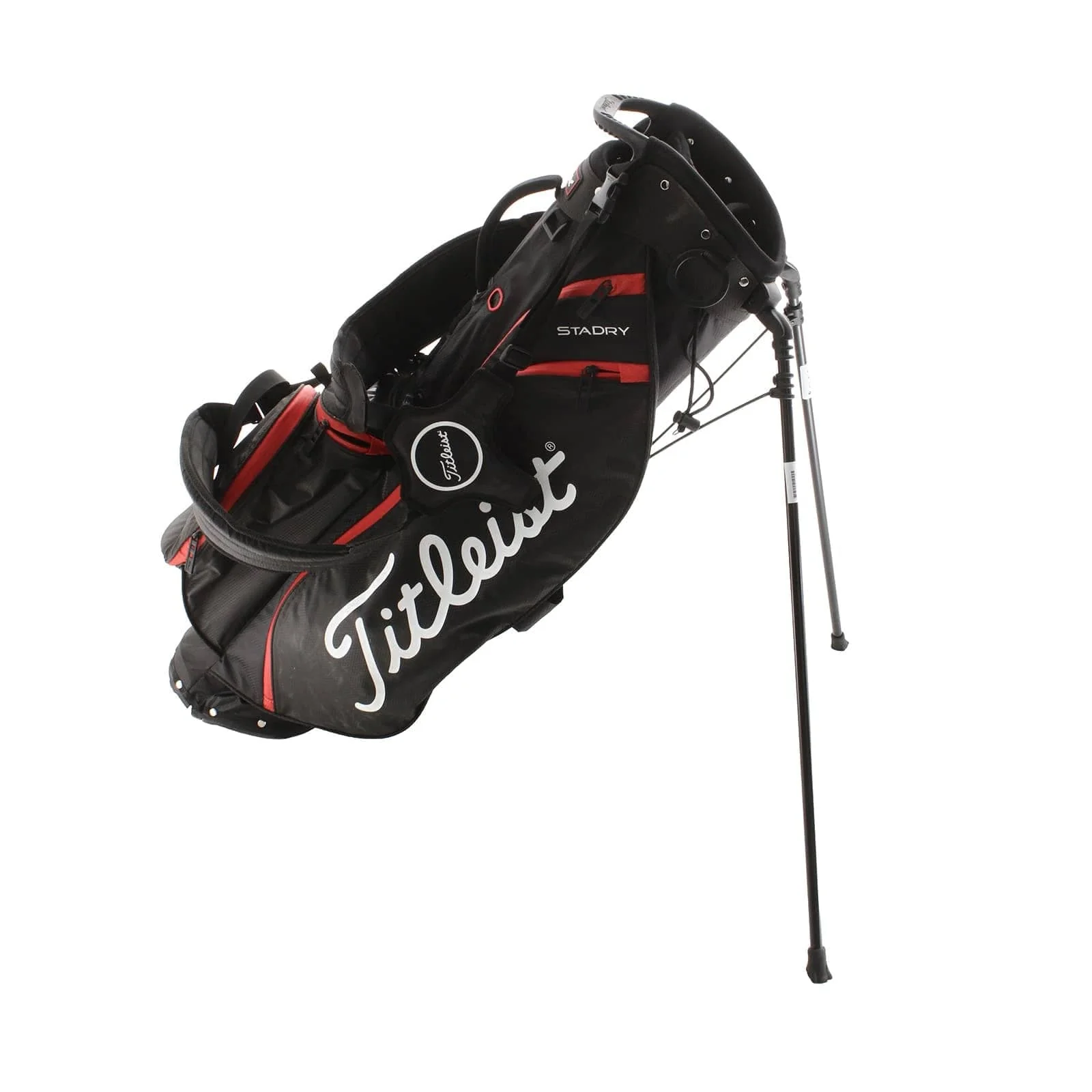 Titleist Players 4 Stadry Stand Bag - Black/Red