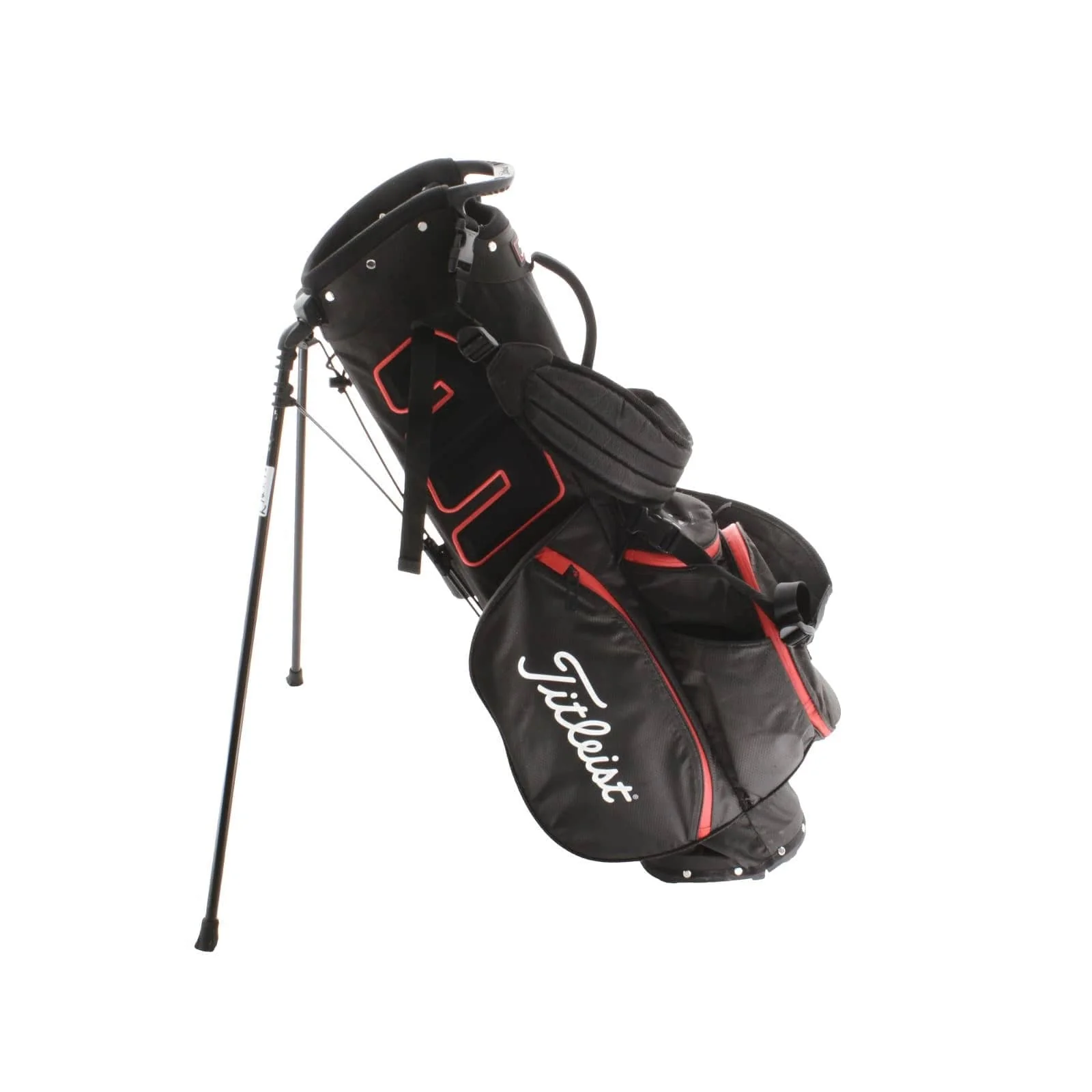 Titleist Players 4 Stadry Stand Bag - Black/Red - Image 2