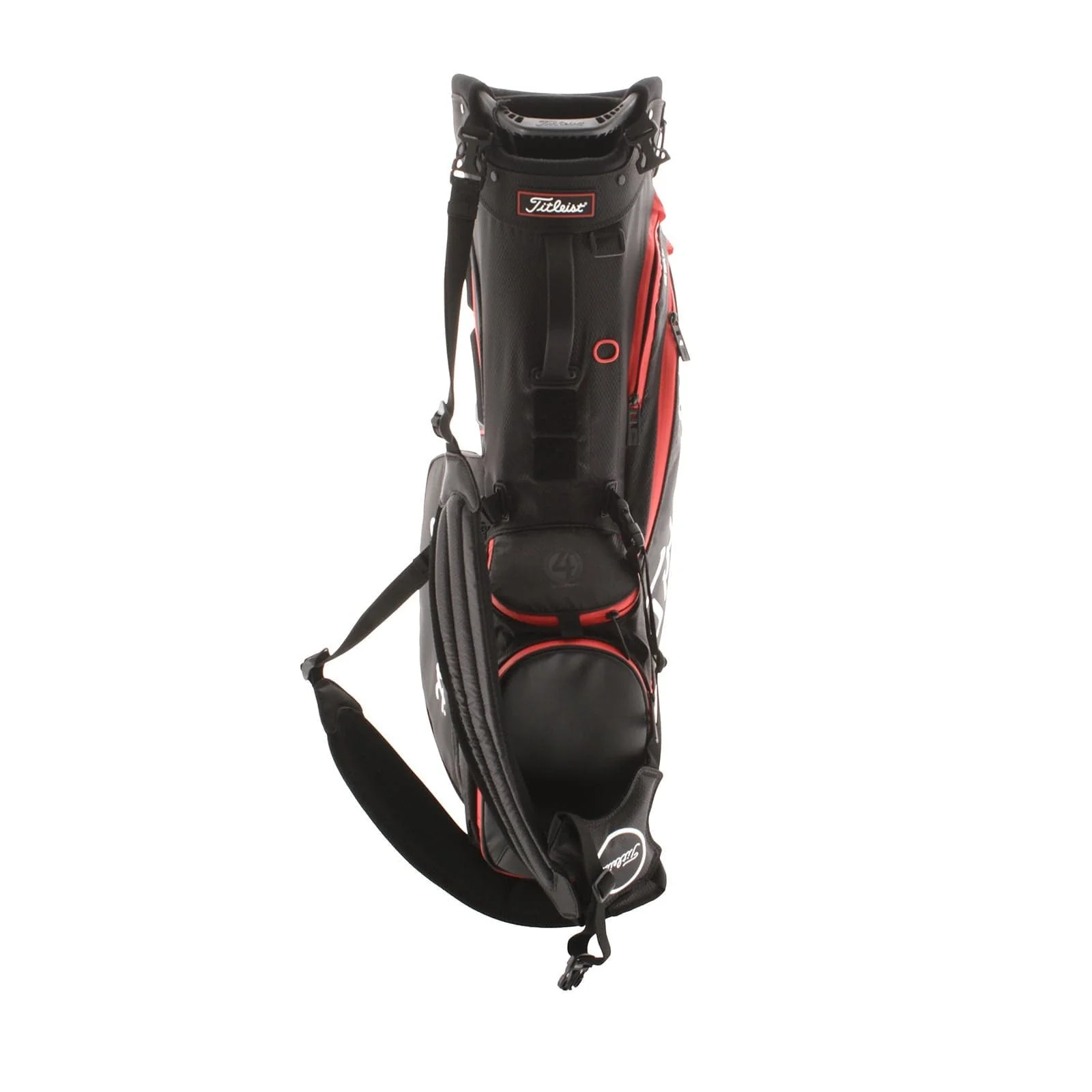 Titleist Players 4 Stadry Stand Bag - Black/Red/White - Image 5