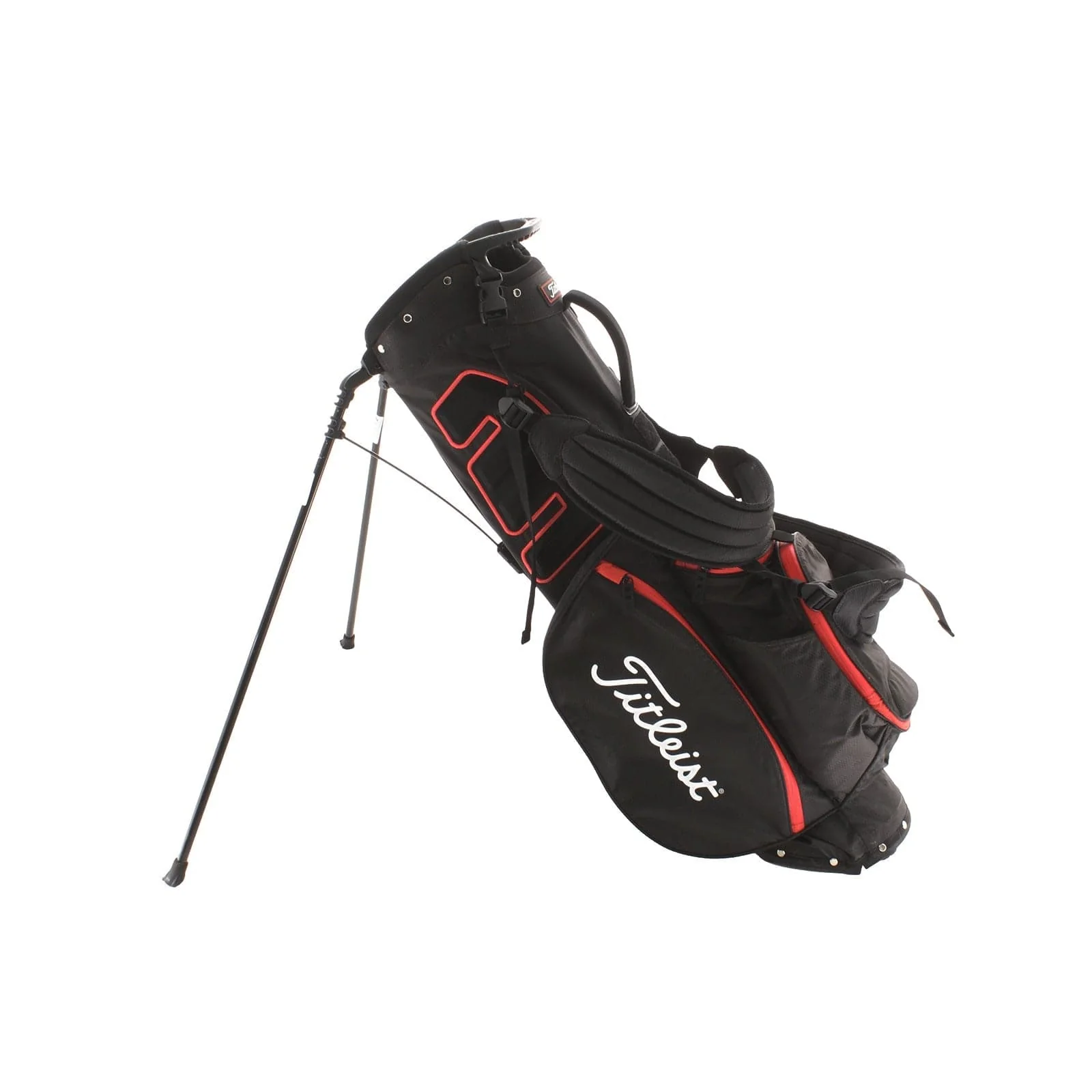 Titleist Players 4 Stadry Stand Bag - Black/Red/White - Image 3