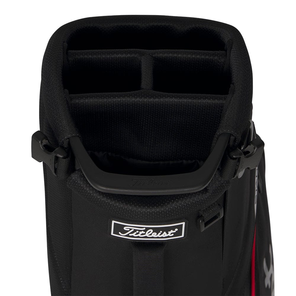 Titleist Players S4 StaDry Waterproof Stand Bag - Black/Red/Graphite - Image 2