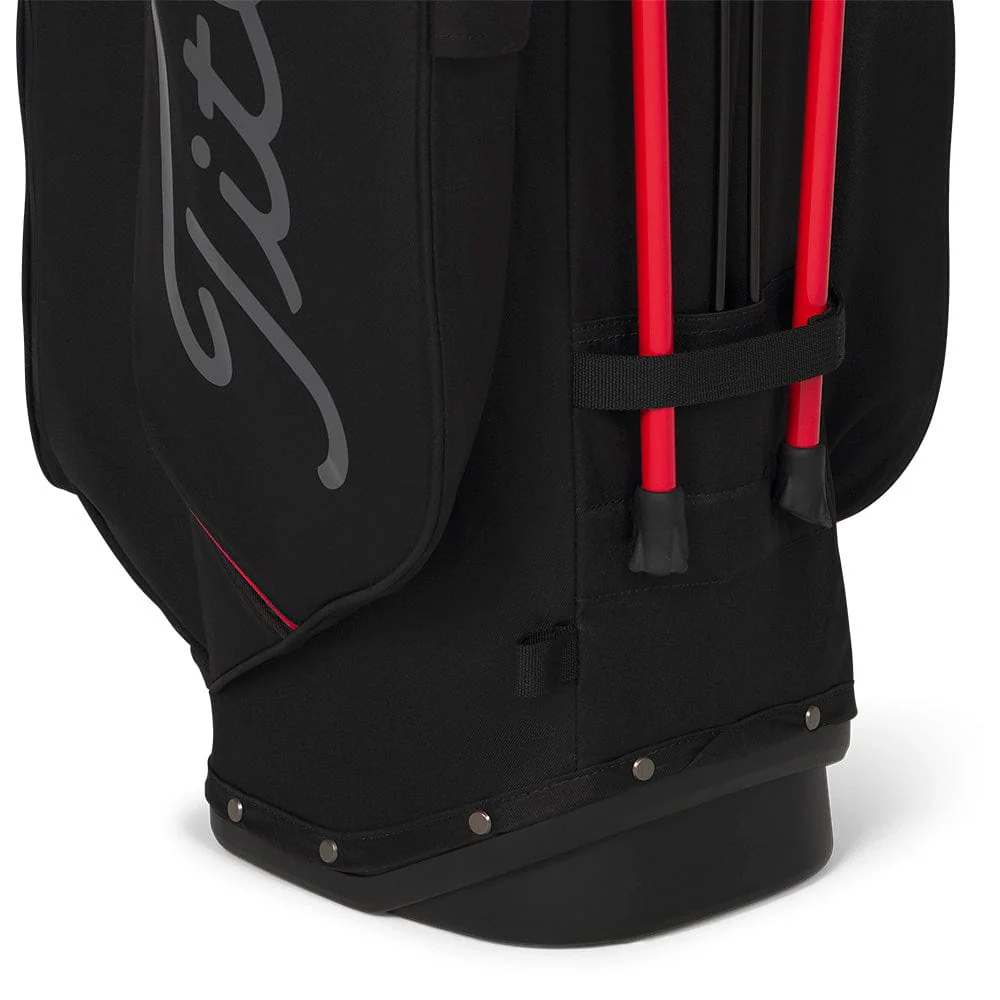 Titleist Players S4 StaDry Waterproof Stand Bag - Black/Red/Graphite - Image 5