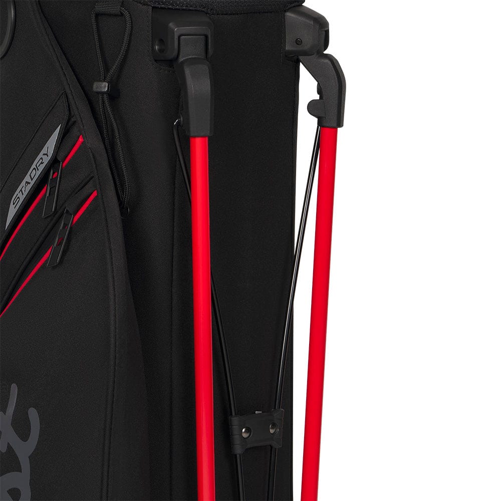 Titleist Players S4 StaDry Waterproof Stand Bag - Black/Red/Graphite - Image 6