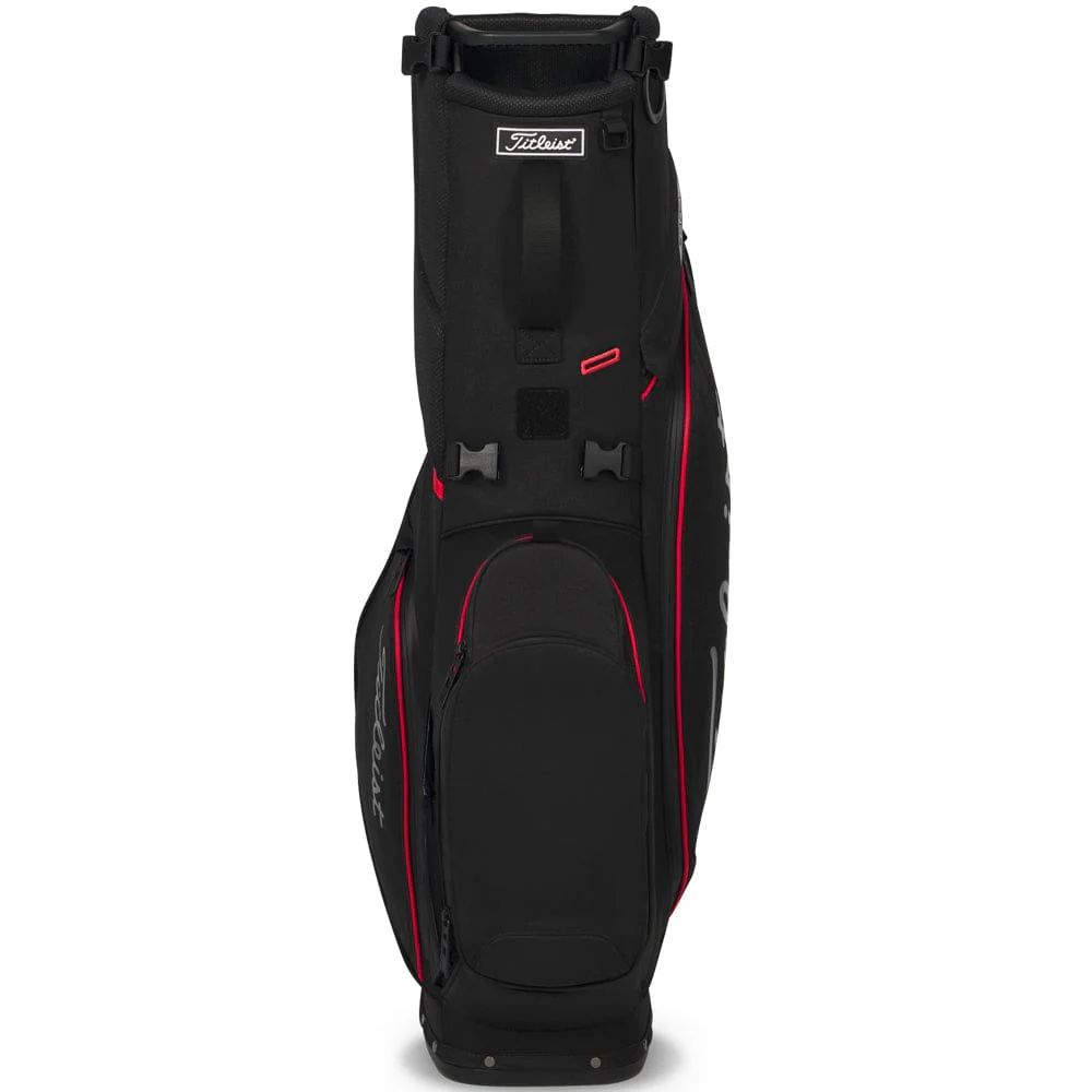 Titleist Players S4 StaDry Waterproof Stand Bag - Black/Red/Graphite - Image 9