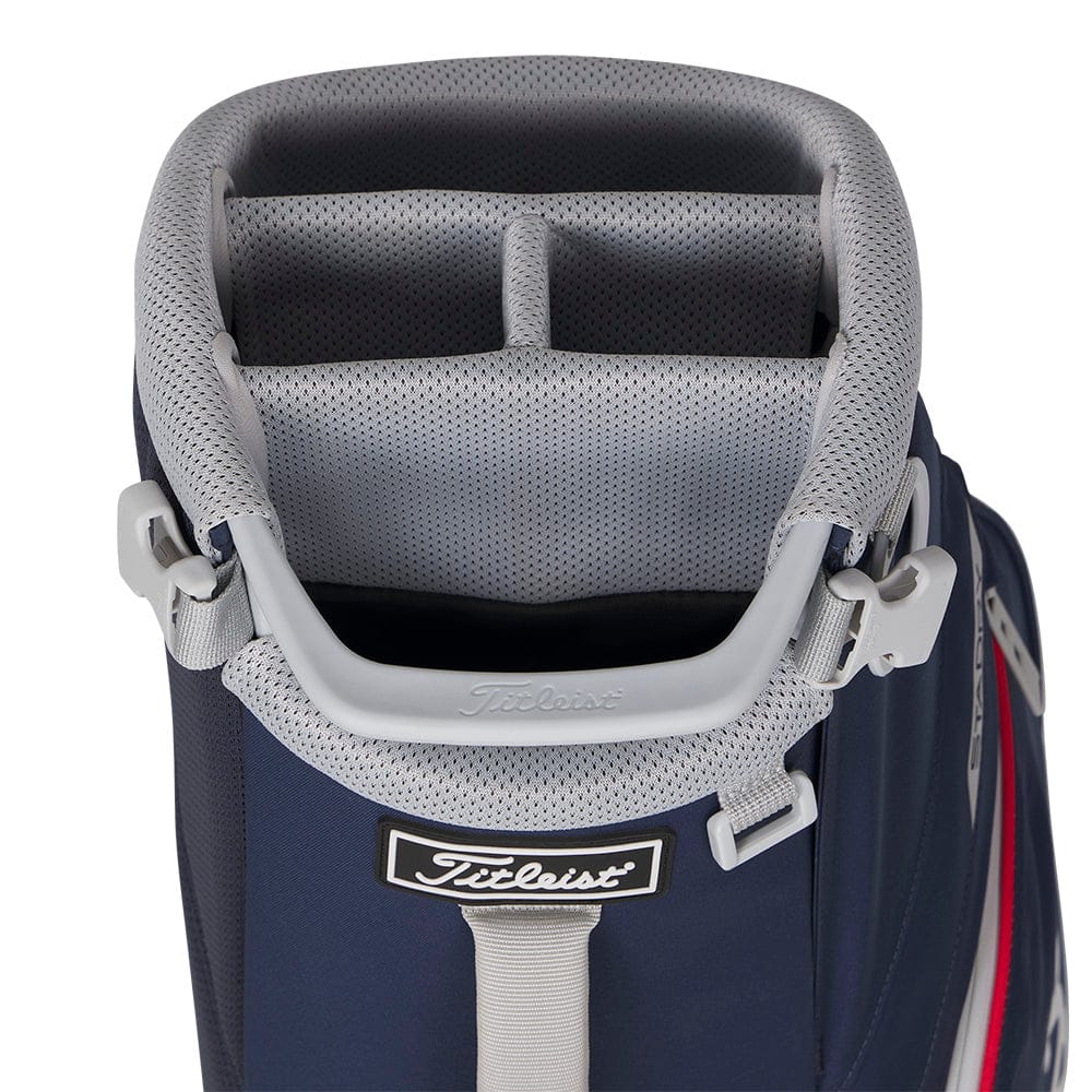 Titleist Players S4 StaDry Waterproof Stand Bag - Navy/Red/White - Image 2