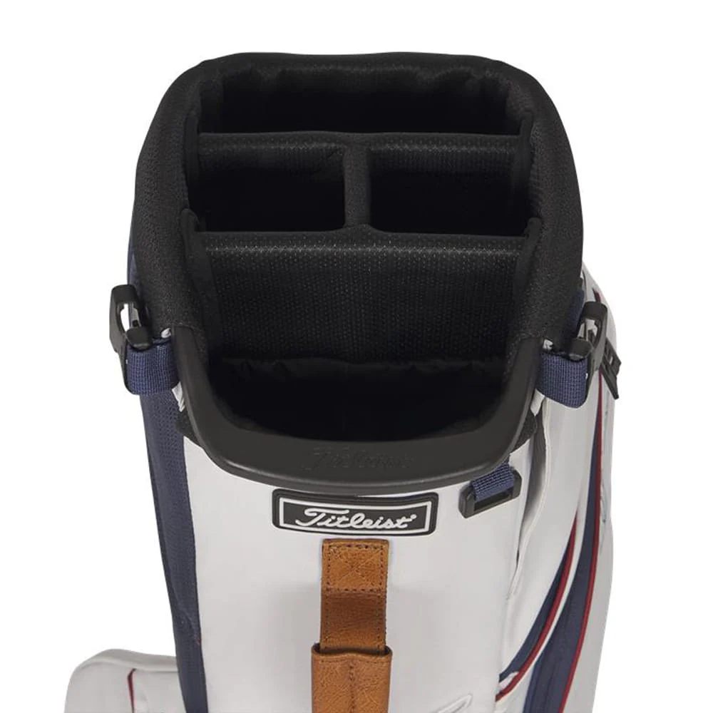 Titleist Players S4 Stand Bag - White/Navy/Palomino - Image 2