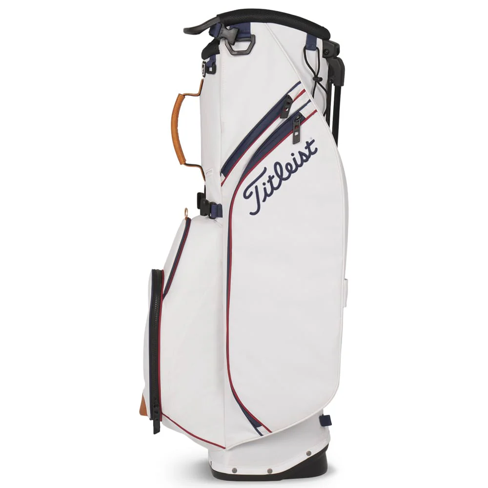 Titleist Players S4 Stand Bag - White/Navy/Palomino - Image 3