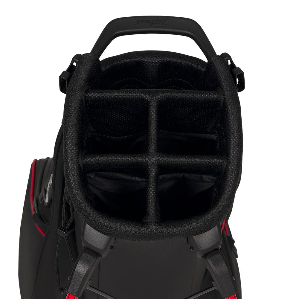 Titleist Players S5 StaDry Waterproof Stand Bag - Black/Red/Graphite - Image 2