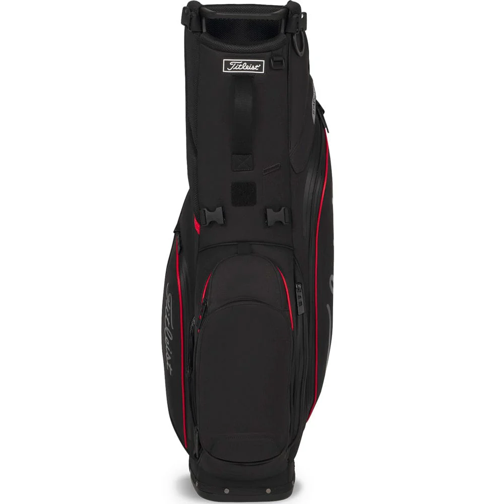 Titleist Players S5 StaDry Waterproof Stand Bag - Black/Red/Graphite - Image 4