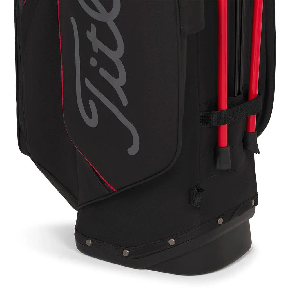 Titleist Players S5 StaDry Waterproof Stand Bag - Black/Red/Graphite - Image 5