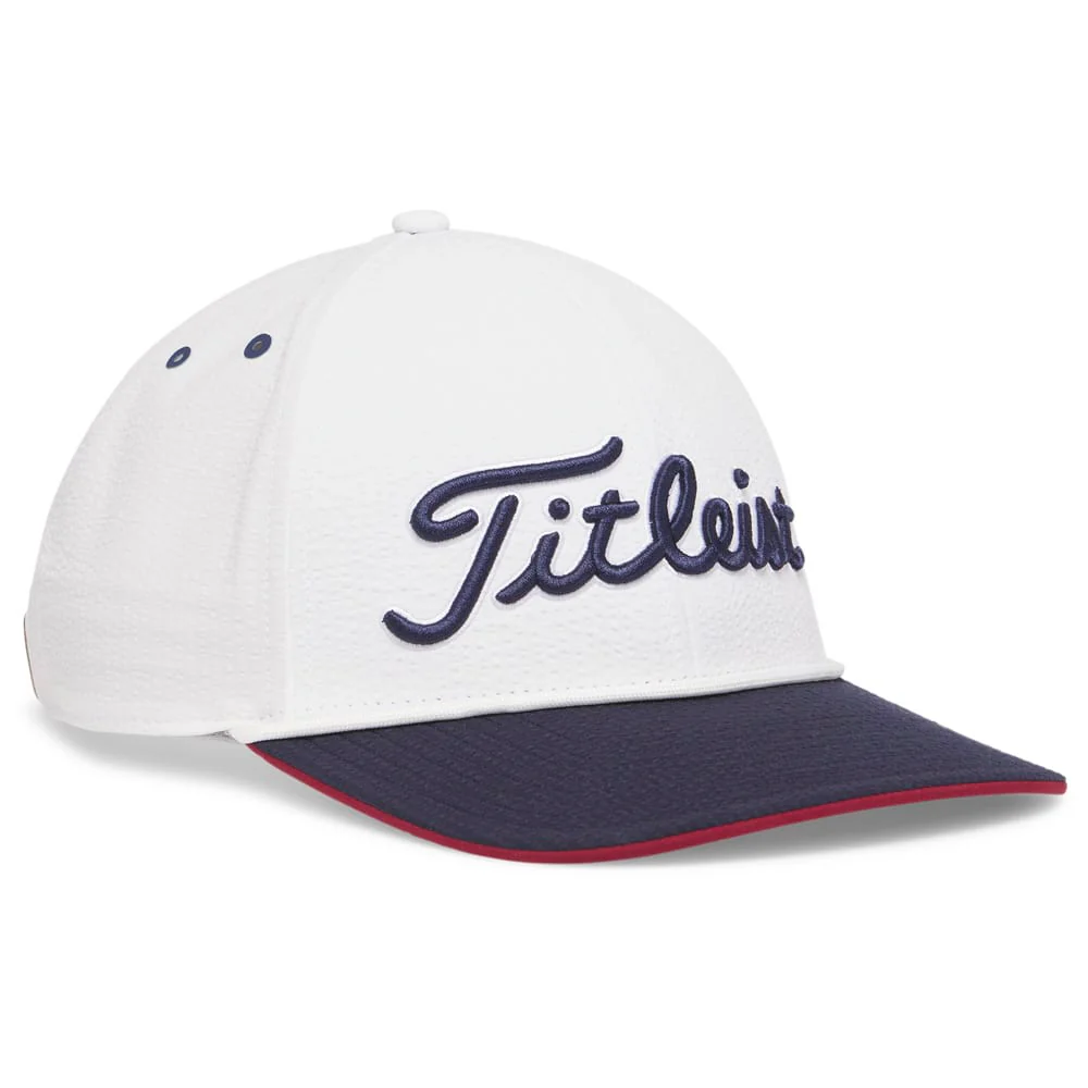 Titleist Players Seersucker Cap - White/Navy - Image 3
