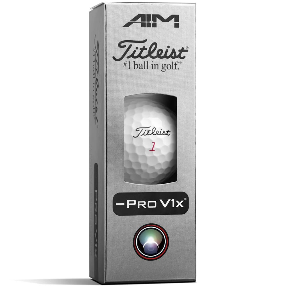 Titleist Pro V1x Left Dash AIM Blue Line Performance Golf Balls - White - 12 Pack - Image 4