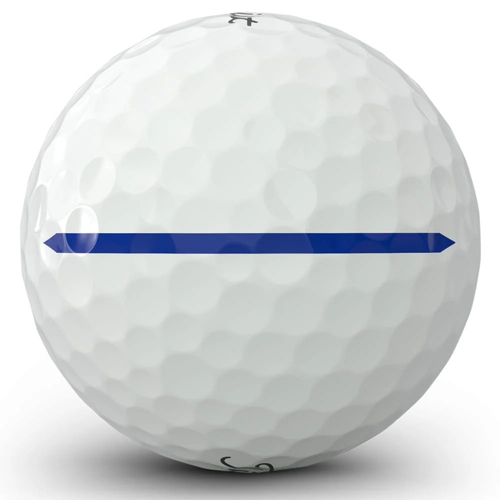 Titleist Pro V1x Left Dash AIM Blue Line Performance Golf Balls - White - 12 Pack - Image 3