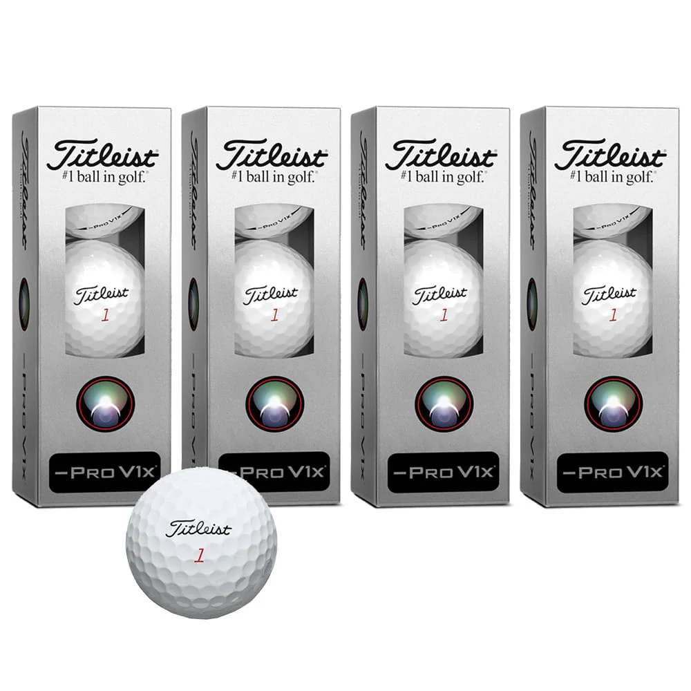 Titleist Pro V1x Left Dash Golf Balls - White - Dozen - Image 3