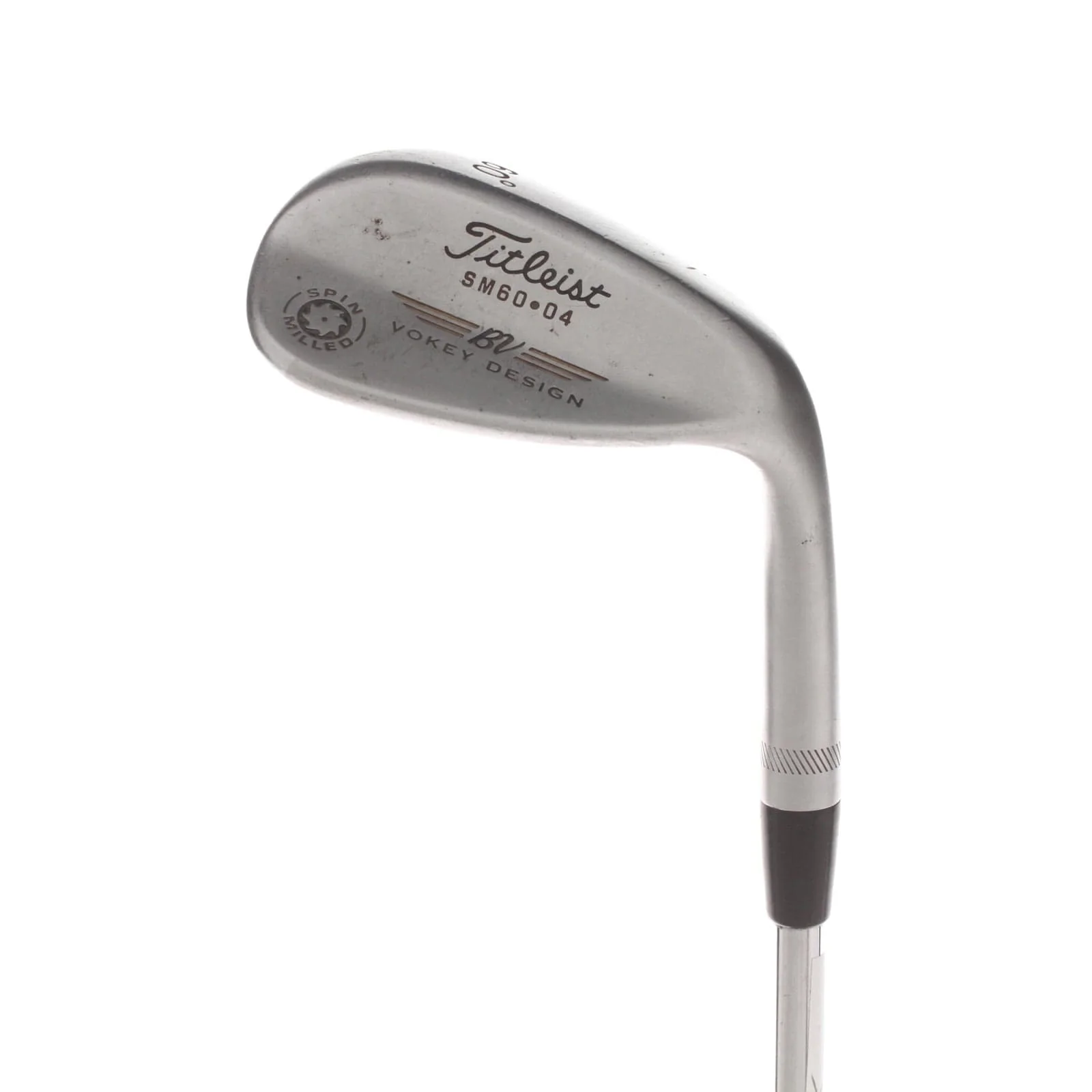 Titleist Spin Milled Steel Mens Right Hand Lob Wedge 60* 4 Bounce S Grind Wedge Flex - Steel
