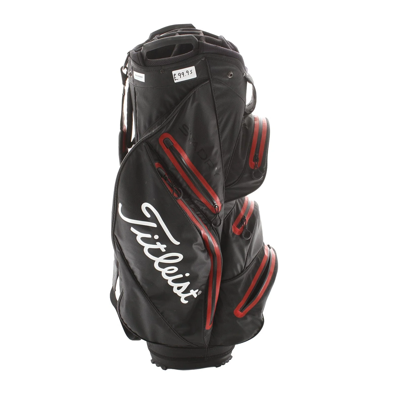 Titleist Stadry Cart Bag - Black/Red - Image 3