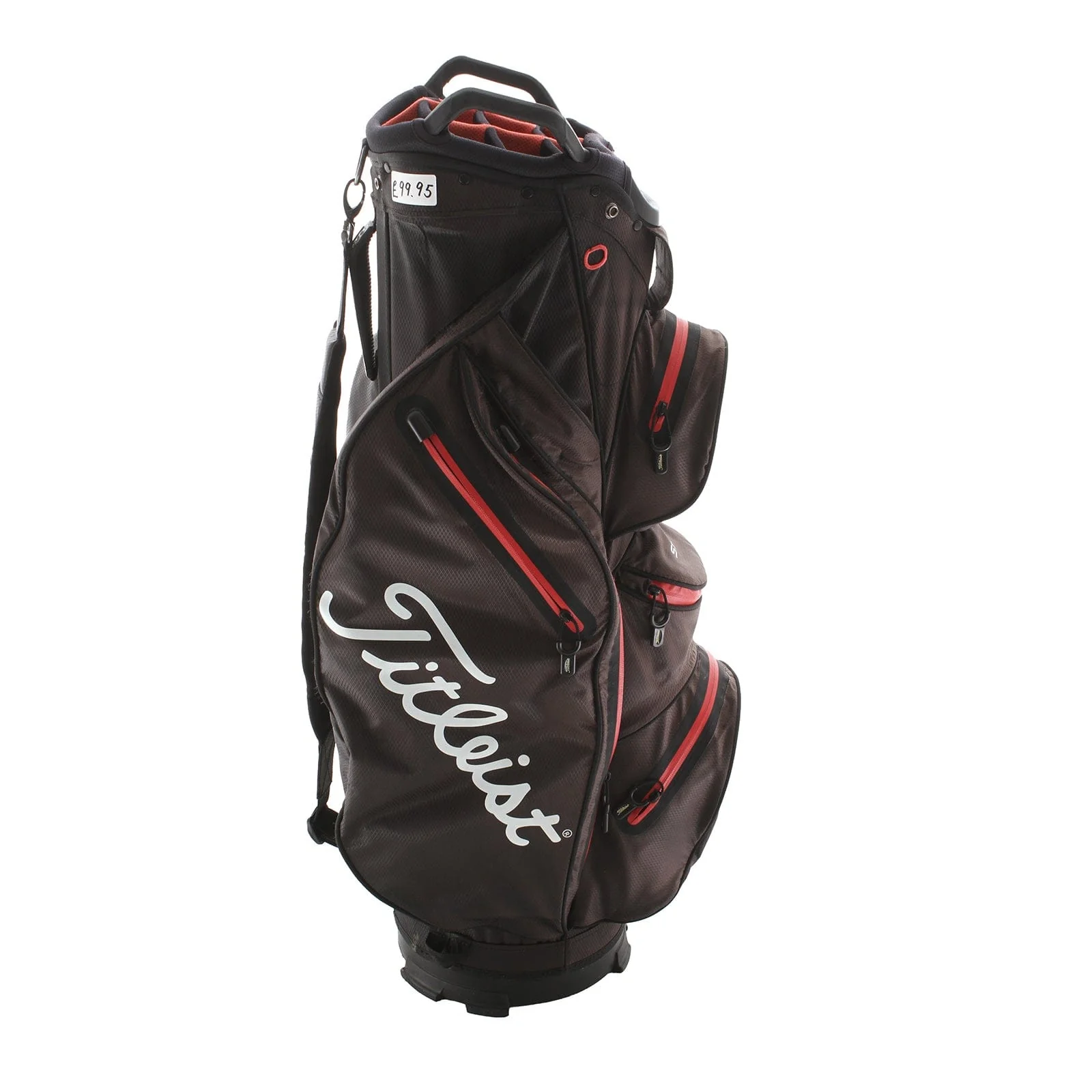 Titleist Stadry Cart Bag - Black/Red/White - Image 3