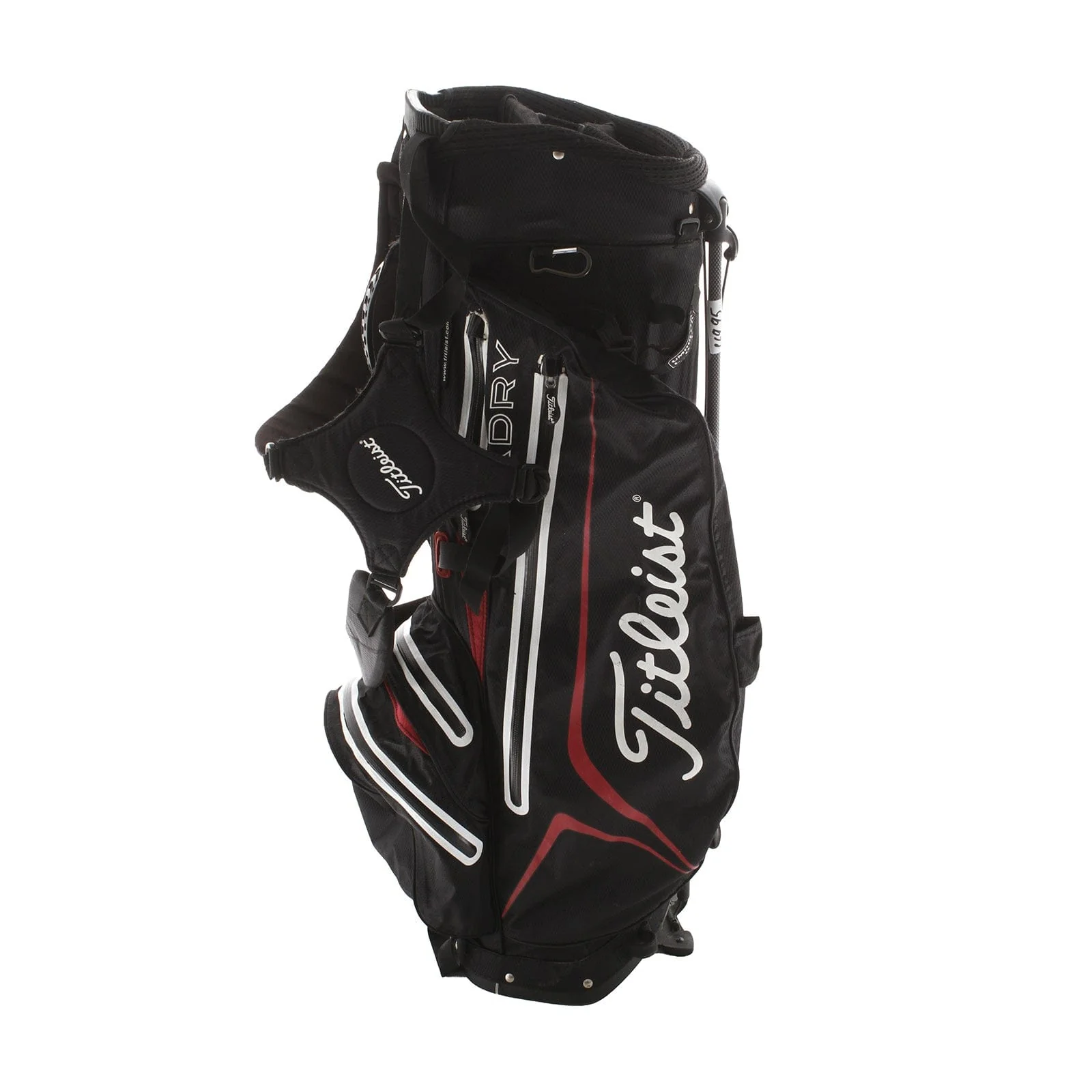 Titleist Stadry Stand Bag - Black/White/Red - Image 2
