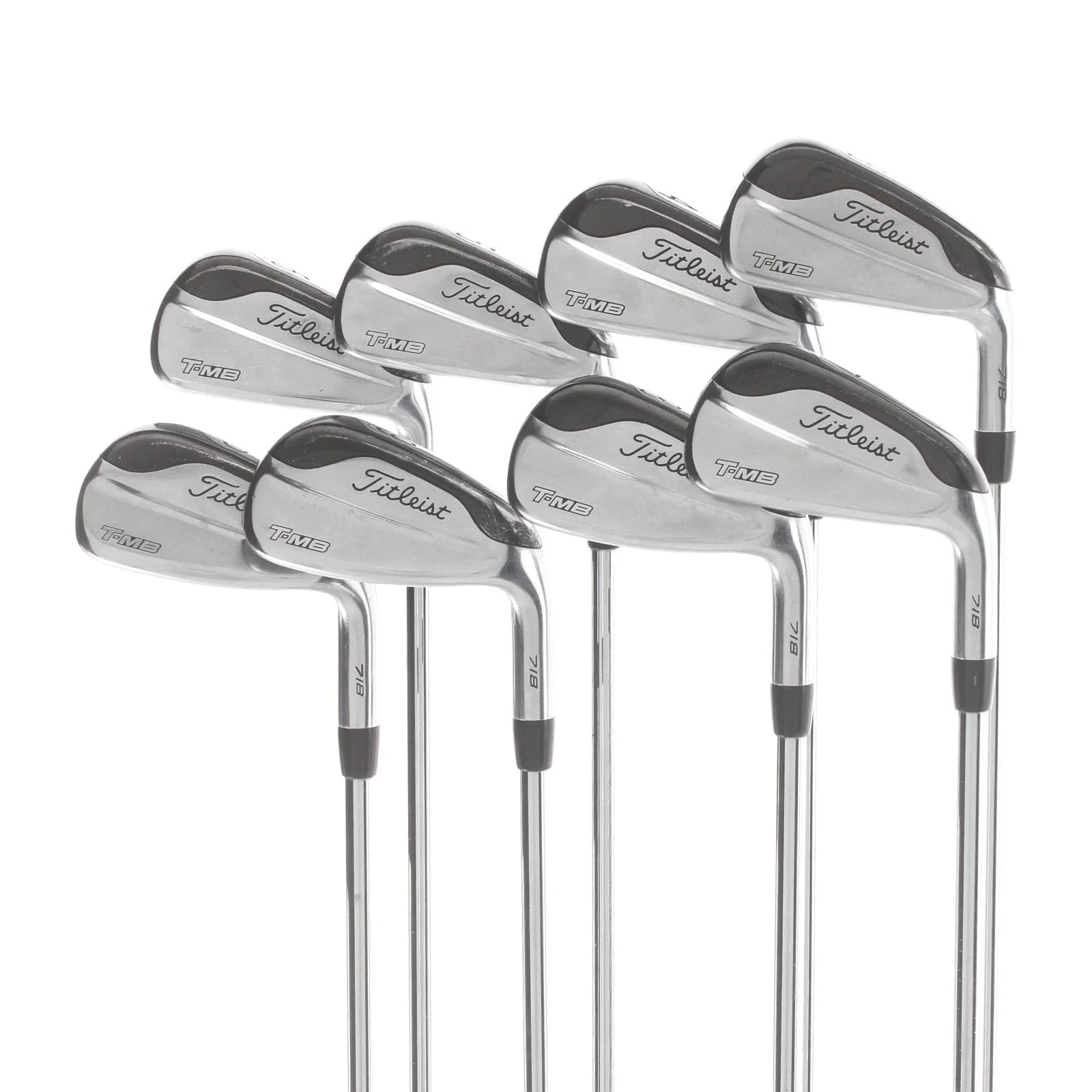 Titleist T-MB 718 Steel Mens Right Hand Irons 3-PW Regular - AMT Red