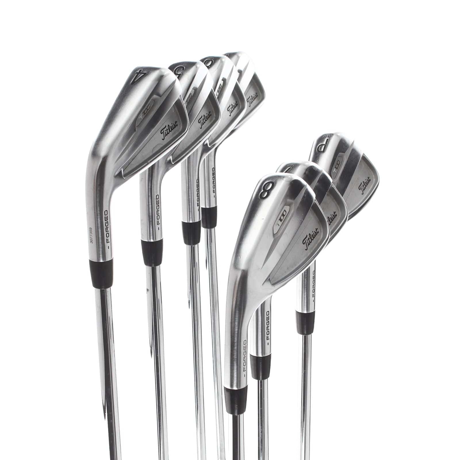 Titleist T100 2021 Steel Mens Left Hand Irons 4-PW Stiff - AMT Tour White S300 - Image 2