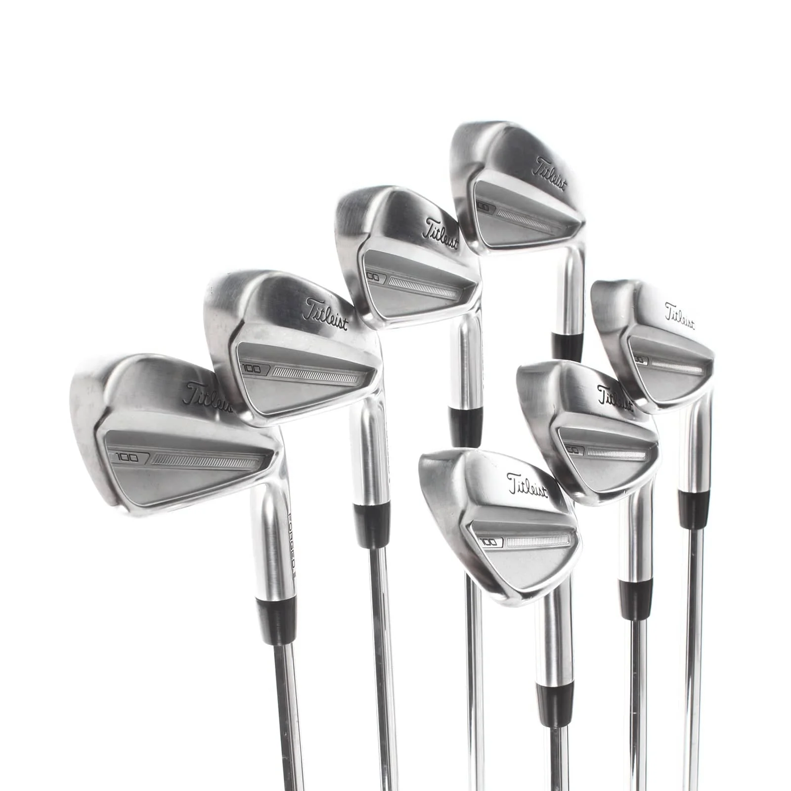 Titleist T100 Steel Mens Right Hand Irons 4-PW Stiff - AMT Tour White S300 - Image 2